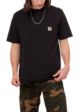 T-Shirt Carhartt Pocket Preto para Homem