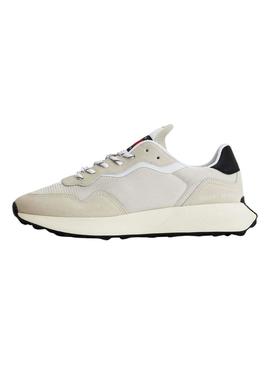 Sapatilhas Tommy Jeans Runner Outsole bege Homem