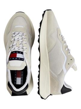 Sapatilhas Tommy Jeans Runner Outsole bege Homem