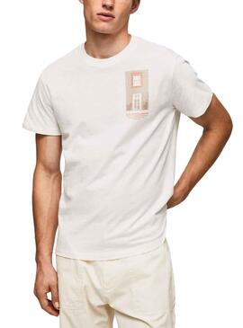 T-Shirt Pepe Jeans Ricco Branco para Homem