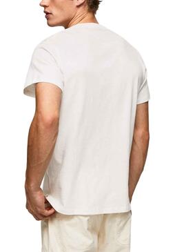 T-Shirt Pepe Jeans Ricco Branco para Homem
