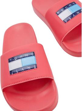 Flip flops Tommy Jeans Flag Print Rosa para Mulher