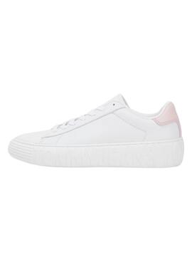 Sapatilhas Tommy Jeans New Cupsole Branco Mulher