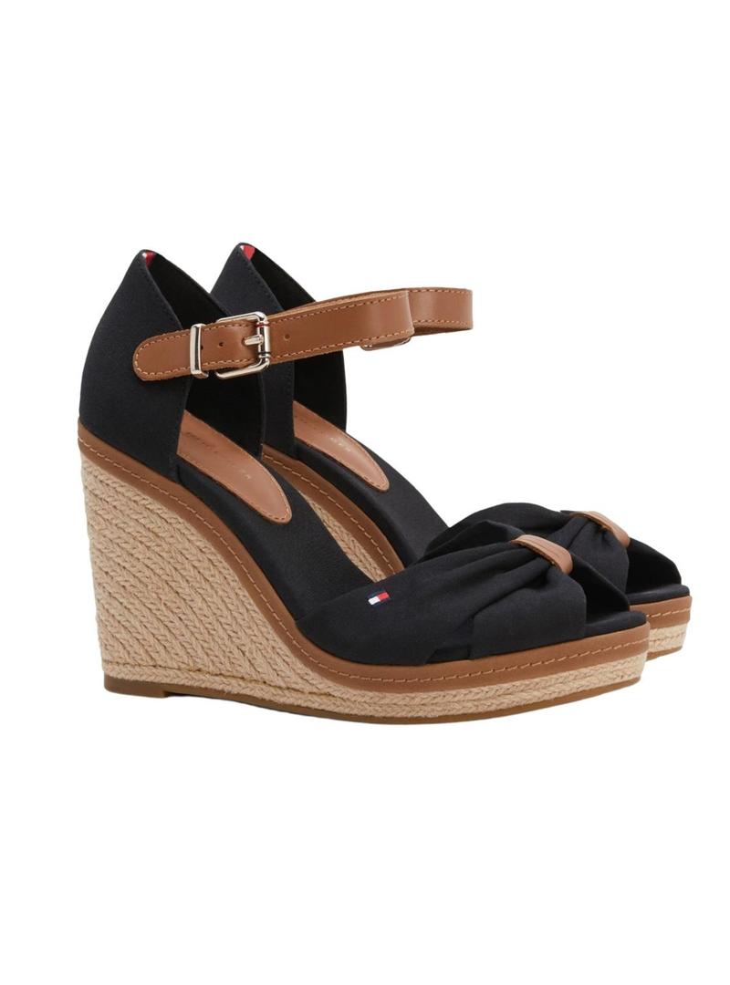 Sandálias Tommy Hilfiger Iconic Elena Preto Mulher