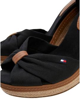 Sandálias Tommy Hilfiger Iconic Elena Preto Mulher