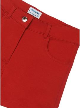 Short Mayoral Felpa 5B Vermelho para Menina