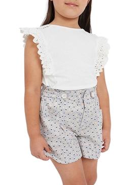 Short Mayoral Printed Almendra para Menina