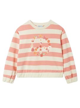 Sweat Mayoral Graphic Coral para Menina