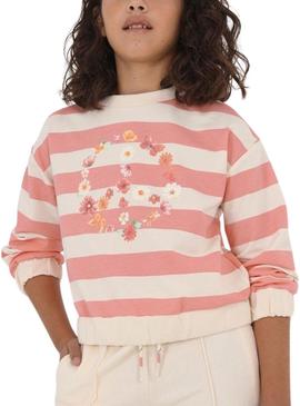 Sweat Mayoral Graphic Coral para Menina