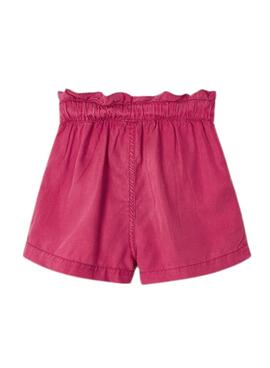 Pantalon Curto Mayoral Rosa Fluido para Menina