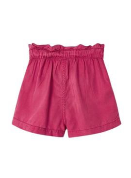 Pantalon Curto Mayoral Rosa Fluido para Menina