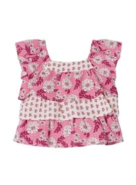 Blusa Mayoral Printed Combinado Rosa para Menina