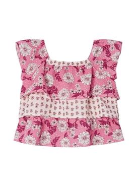 Blusa Mayoral Printed Combinado Rosa para Menina