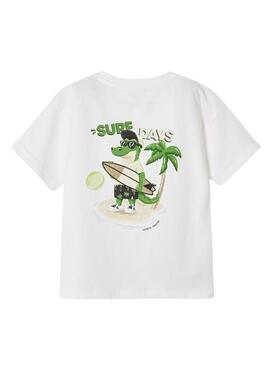 T-Shirt Mayoral Surf Days Branco para Menino