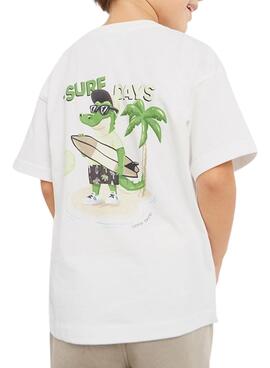 T-Shirt Mayoral Surf Days Branco para Menino