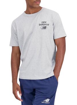 T-Shirt New Balance Reimaginado Cinza para Homem