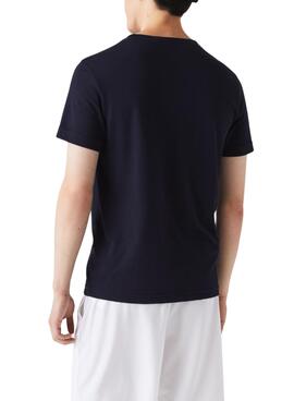 T-Shirt Lacoste SPORT Transpirável Azul Marinho Homem