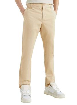 Calças Tommy Jeans Austin Chino Bege Homem