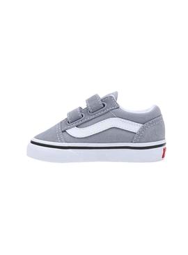 Sapatilhas Vans Old Skool V Cinza para Menino e Menina