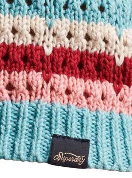 Top Superdry Vintage Crochet Halter Turquesa Mulher