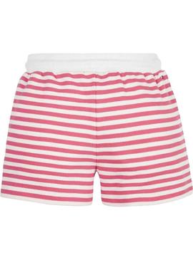 Shorts Tommy Hilfiger Breton Vermelho para Menina