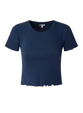 T-Shirt Pepe Jeans Cara Azul Marinho para Mulher