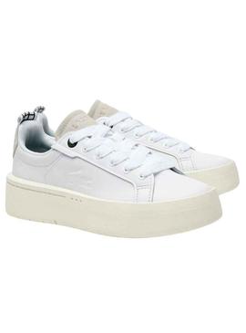 Sapatilhas Lacoste Carnaby Plat Branco para Mulher