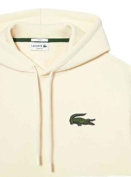 Sweat Lacoste Eco Loose Bege Homem e Mulher