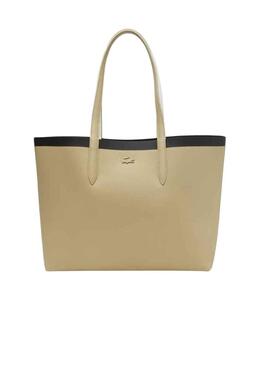 Bolsa Lacoste Zipped Bege para Mulher