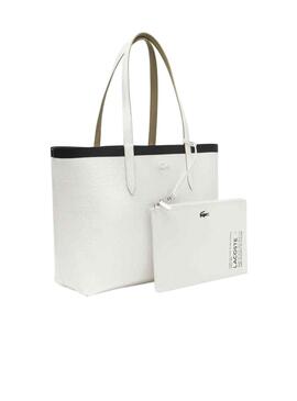 Bolsa Lacoste Zipped Bege para Mulher