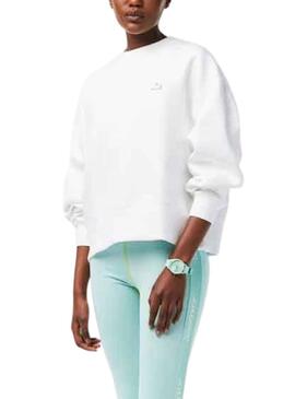 Sweat Lacoste Style Branco para Mulher