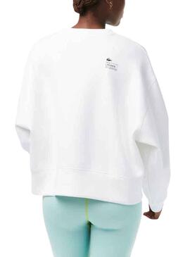 Sweat Lacoste Style Branco para Mulher