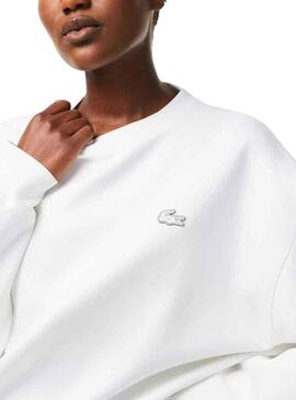 Sweat Lacoste Style Branco para Mulher