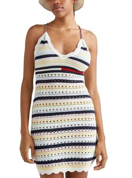 Vestido Tommy Jeans Crochet para Mulher