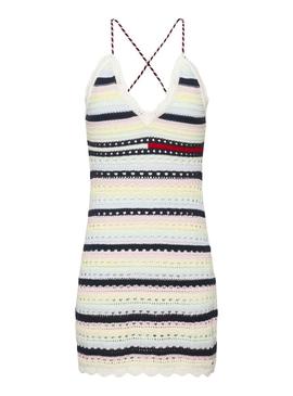 Vestido Tommy Jeans Crochet para Mulher