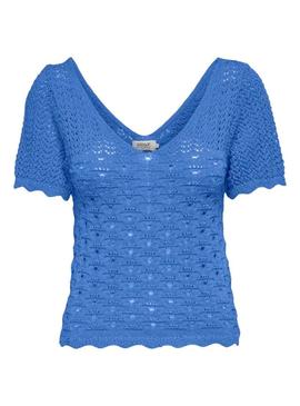 T-Shirt Only Becca Azul para Mulher