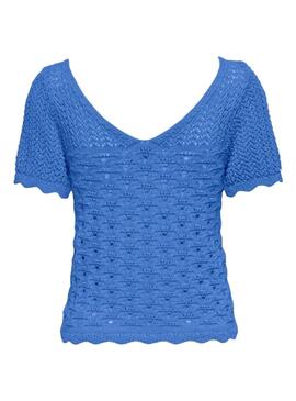 T-Shirt Only Becca Azul para Mulher