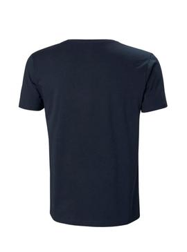 T-Shirt Helly Hansen Shoreline Azul Marinho para Homem