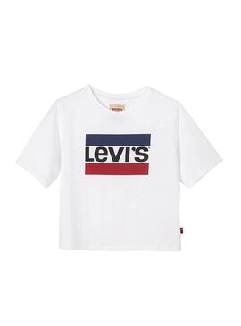 T-Shirt Levis Bacio Branco Menina