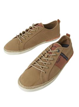 Sapatilhas Pepe Jeans Maoui Tape Camel para Homem