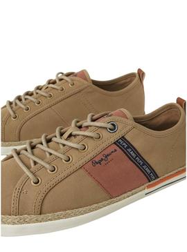 Sapatilhas Pepe Jeans Maoui Tape Camel para Homem