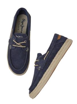 Sapatilhas Pepe Jeans Maoui Sailor Azul Marinho Homem