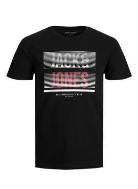 T-Shirt Jack & Jones Brix Preto para Homem