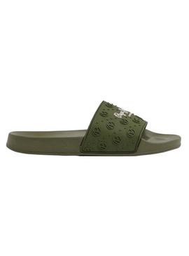 Flip flops Pepe Jeans Slider Plain Verde para Mulher