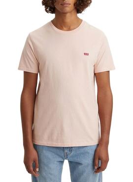 T-Shirt Levis Original Rosa para Homem