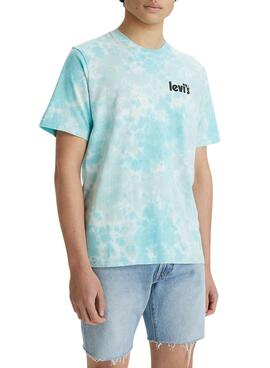T-Shirt Levis Poster Azul para Homem