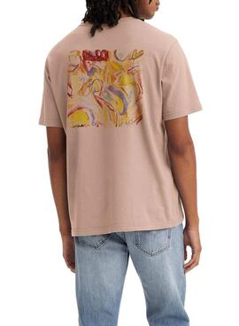 T-Shirt Levis Art Marrom para Homem