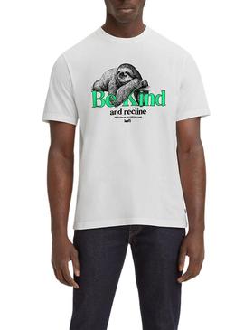 T-Shirt Levis Be Kind Branco para Homem