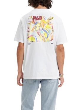 T-Shirt Levis Artwork Branco para Homem