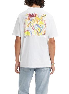 T-Shirt Levis Artwork Branco para Homem